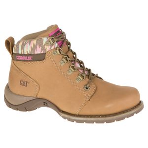 Bota Cat Mujer Carlie Marrón Claro