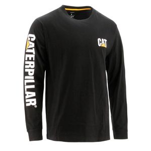 Remera Cat Hombre Trademark Banner Negro