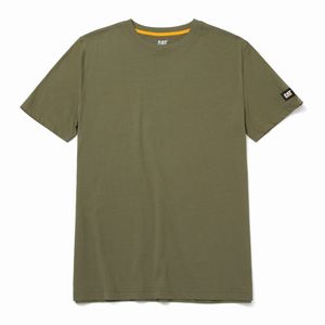 Remera Cat Hombre Essentials Verde