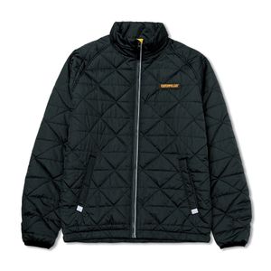 Campera Cat Hombre Mediumweight Insulated Triangle Quilted Negro