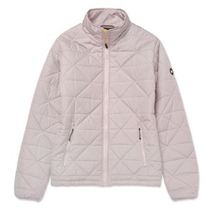 Campera Cat Mujer Mediumweight Insulated Triangle Quilted Blanco