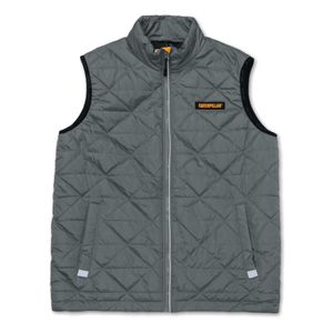Chaleco Cat Hombre Mediumweight Insulated Triangle Quilted Gris
