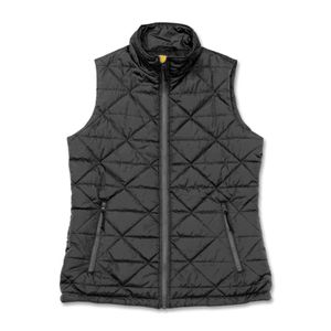 Chaleco Cat Mujer Mediumweight Insulated Triangle Quilted Negro