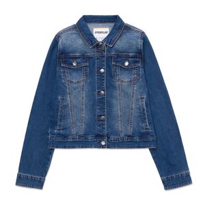 Campera Cat Mujer W Foundation Denim Azul Marino