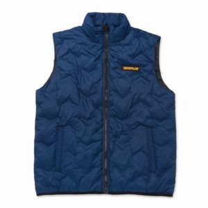 Chaleco Cat Hombre Bonded Medium Weight Insulated Azul Marino