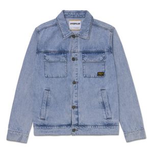 Campera Cat Unisex Denim Work Azul