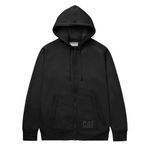 Sudadera Cat Hombre Fleece Cat Logo Full Zip Negro