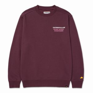 Sudadera Cat Hombre Graphic French Terry Crewneck Marron