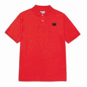 Polo Cat Hombre Cat Logo Jersey Rojo