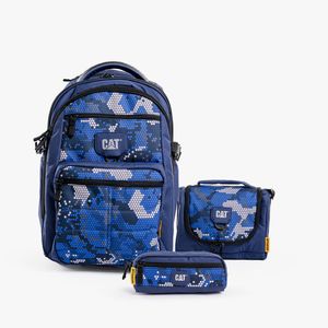 Set Cat Back to School Azul Unisex