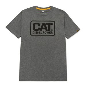Copia de Remera Cat Hombre Diesel Power Gris
