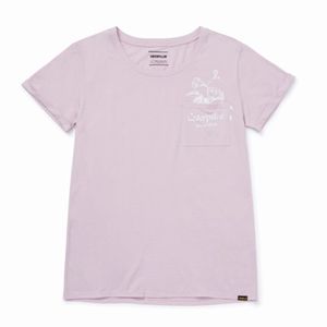 Remera Cat Mujer Novelty Pocket Tee 1 Rosa