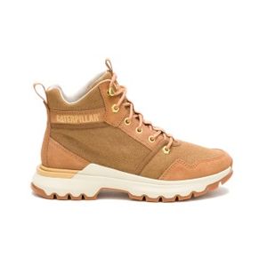 Bota Cat Mujer Colorado Sneaker Canvas W'S Marron