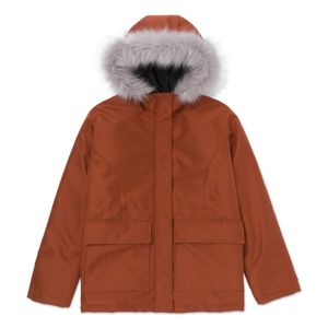 Campera Cat Mujer W Mediumweight Insulated Faux Marrón