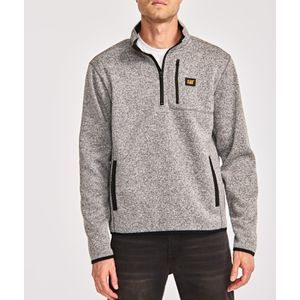 Sudadera Cat Hombre SWEATER FLEECE 1/4 ZIP JACKET Gris