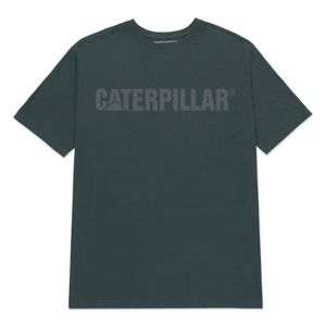 Remera Cat Hombre Caterpillar Logo Tee Verde