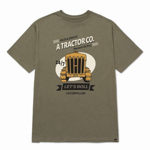 Remera Cat Hombre Historic Traditions Graphic Te Verde