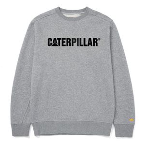 Sudadera Cat Hombre Carerpillar Logo Crewnewck Sweatshirt Gris