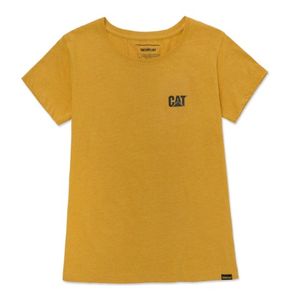 Remera Cat Mujer Cat Logo Tee Amarillo
