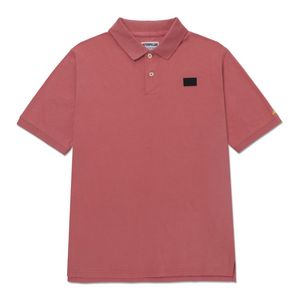 Polo Cat Hombre Cat Logo Jersey Polo Rosa