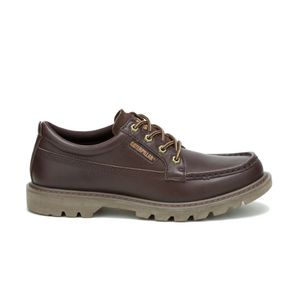 Zapato Cat Hombre Colorado Moc Toe Low Marron