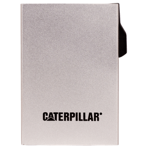 Tarjetero Cat Hombre Hard Case Slide Up Wallet Blanco