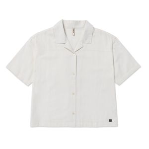 Camisa Cat Mujer Lightweight Western Camp Shirt Blanco