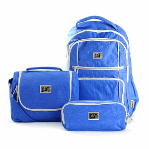 Set Cat Back to School Azul Unisex